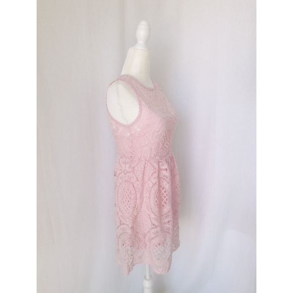 {urban outfitters} pink lace medallion dress - Picture 3 of 6